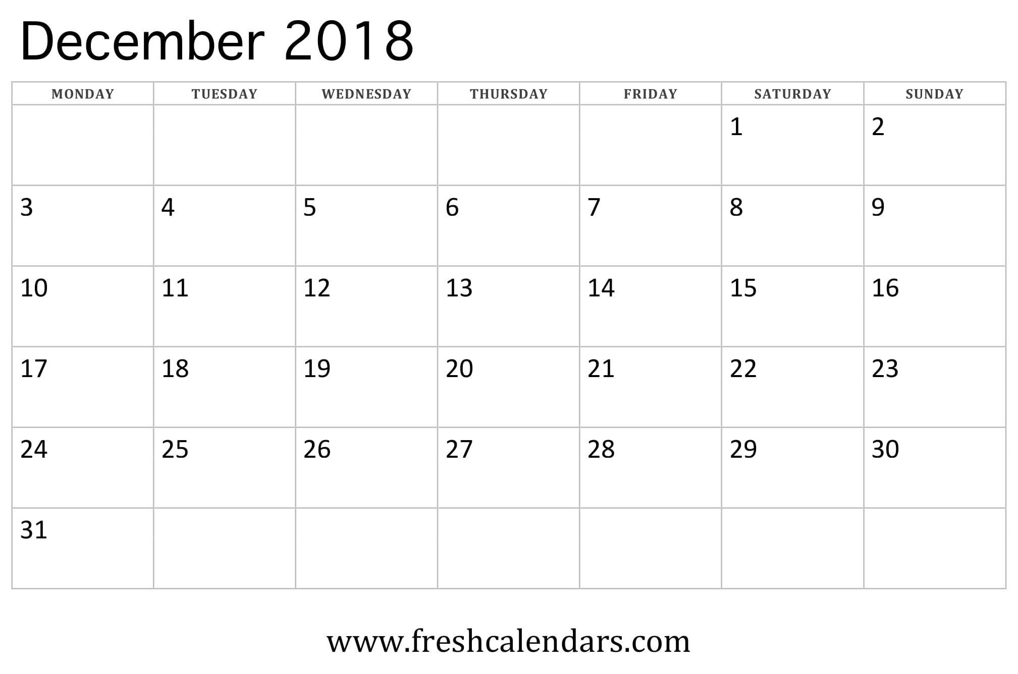 Calendar black
