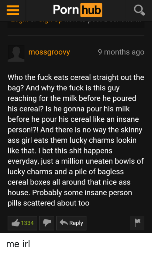 Rocket reccomend guy eats cereal