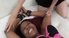 Lesbian armpit tickle