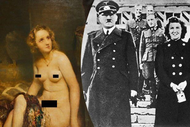 Shocking pictures apparently show Adolf Hitler's Nazi bride Eva Braun NAKED...