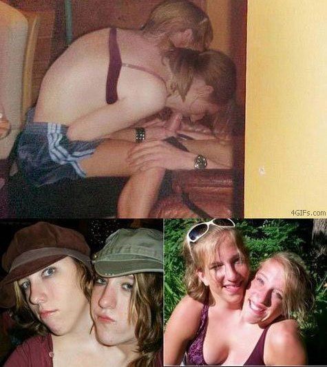 Erotic twins suck cock and interracial