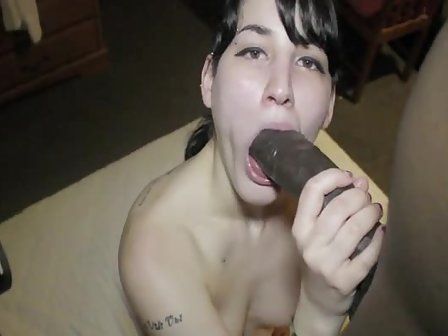 best of Penis face african tattooed load girl suck cumm on
