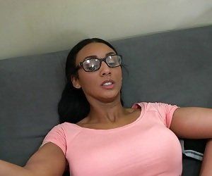 Sexy african girl handjob dick and squirt