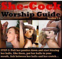 best of Cock worship shemale