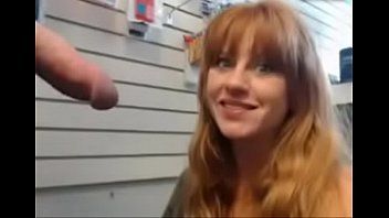 Redhead transgender blowjob cock and facial