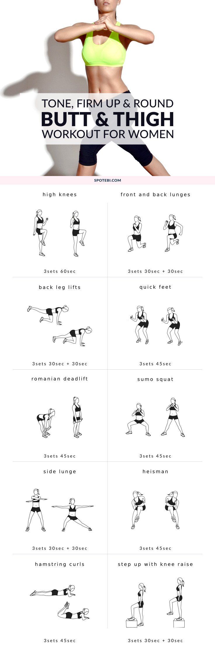 Exercises for butt and legs