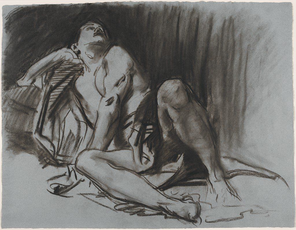 Art drawing figure male nude