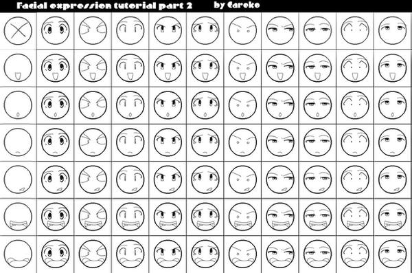 Facial expressions guide
