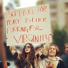 Bombin for peace fucking for virginity