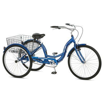 Adult aluminum three wheel bicycle