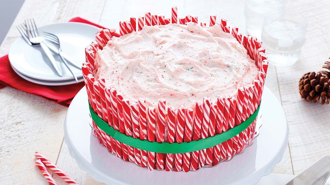 Silver M. reccomend Cake with shaved candy cane