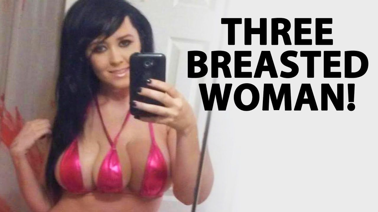 A woman three boobs