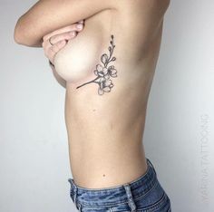 Side boob tattoo