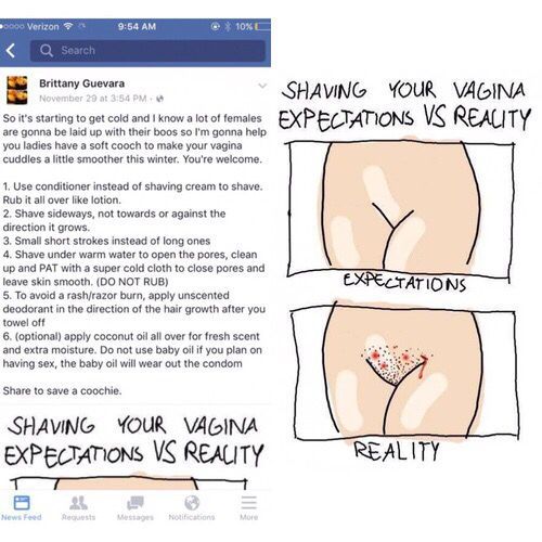 Vanilla B. reccomend Fully shaved vagina