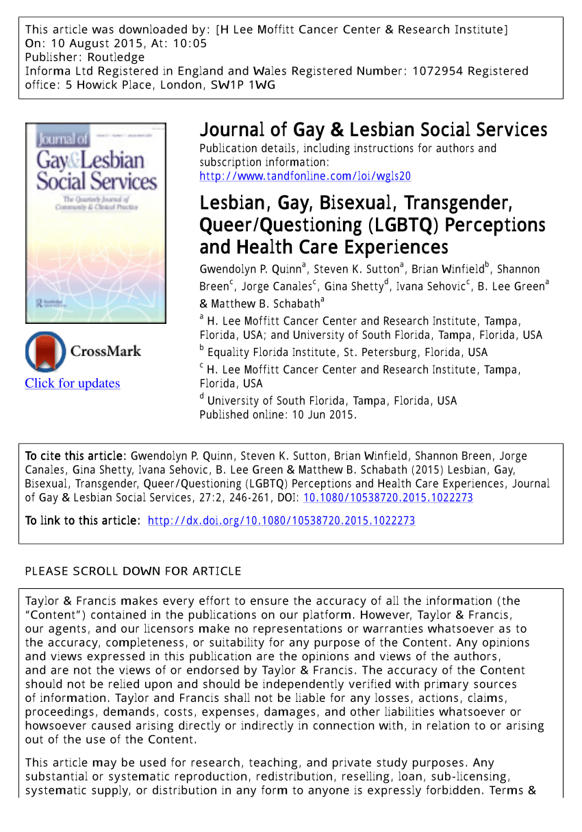 Lesbian health journal