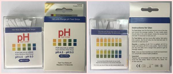 Cosmetic ph product strip test