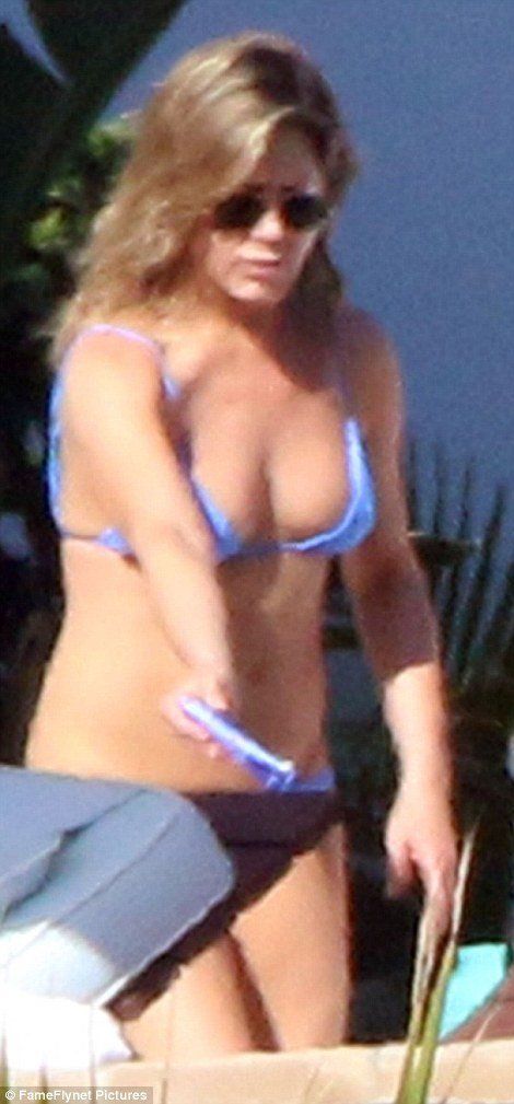 Aniston up her butt bikini