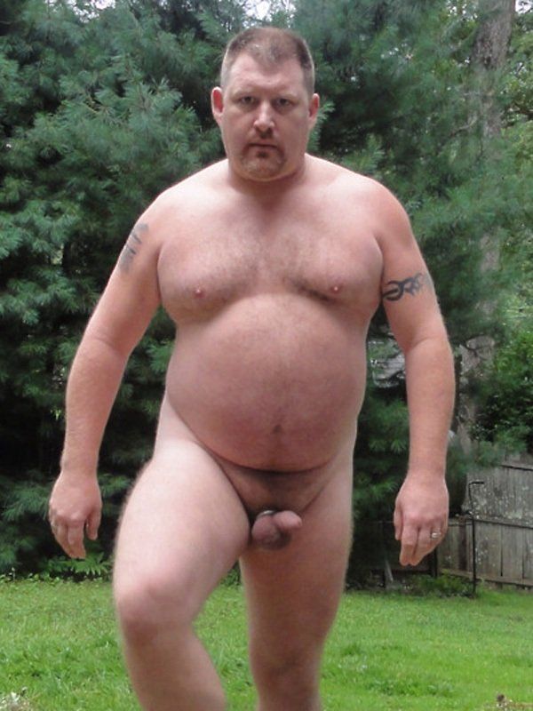 Fat chubby naked man