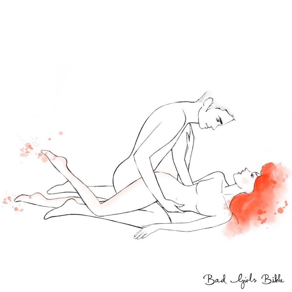 Unusual sex position demonstration