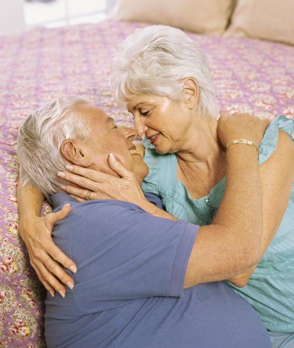Mature women in missionary positions