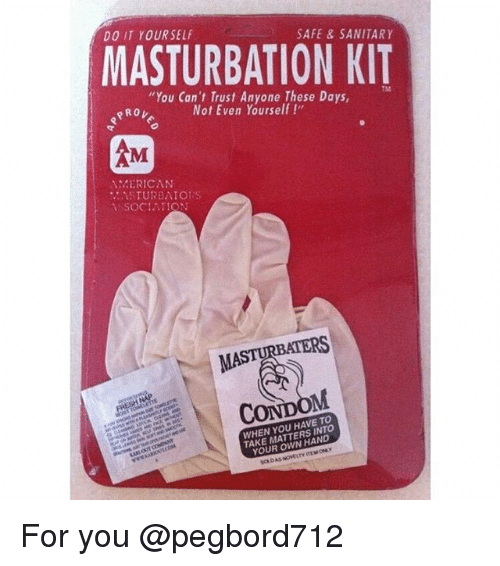 Cant trust yourself masturbation kit