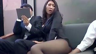 Japanese office cum slut