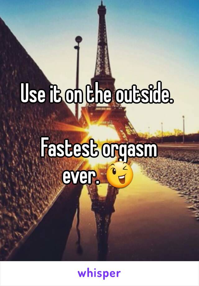 Worlds quickest orgasm