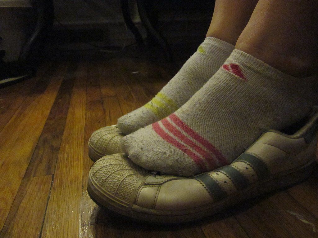 Fetish girl in sock