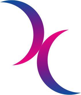 Bisexual moon symbol