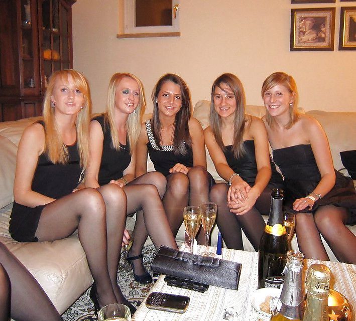 best of Girls pantyhose Party in