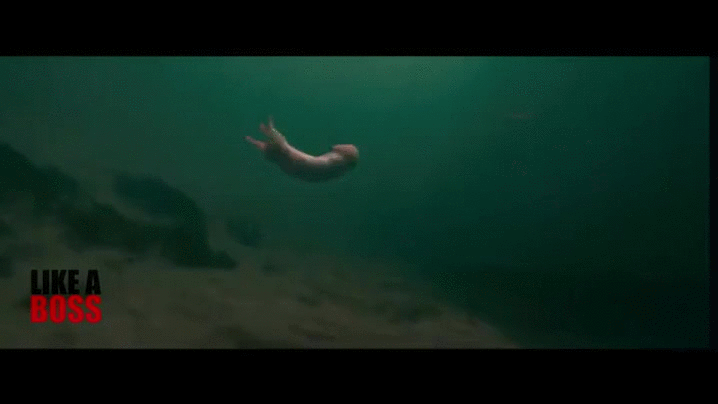 Deep throat underwater