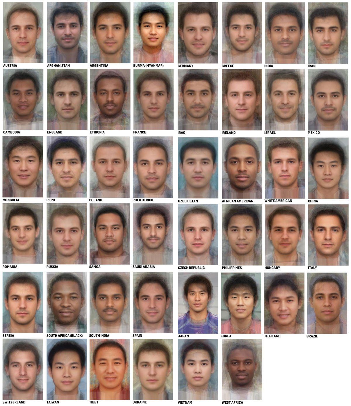 Wildberry reccomend Facial structures of different races