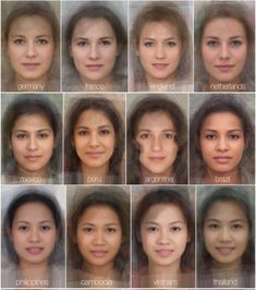 Female hispanic facial features