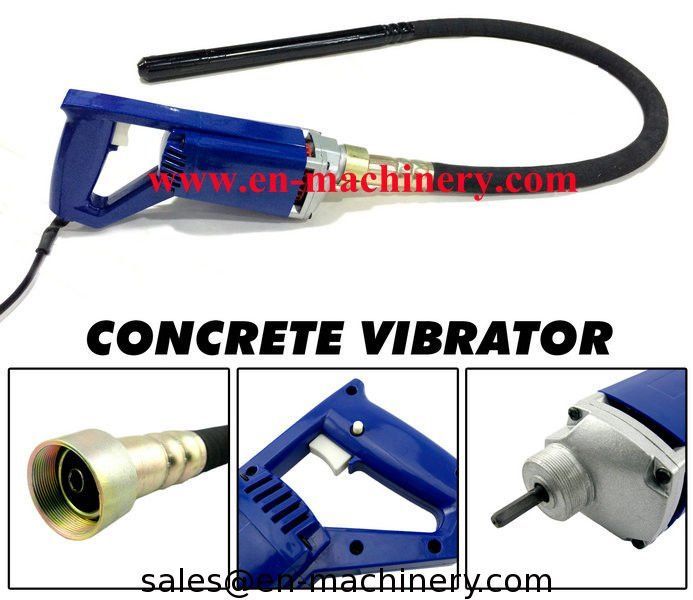 Handheld plate concrete vibrator