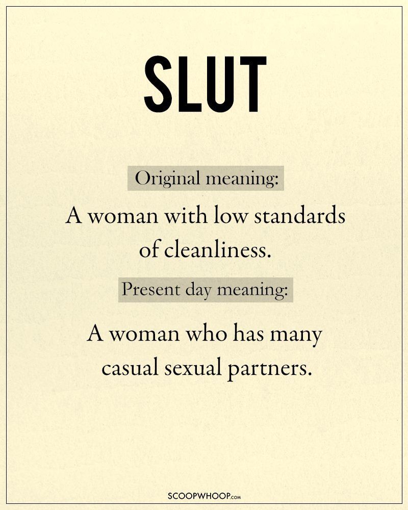 Meaning of slut
