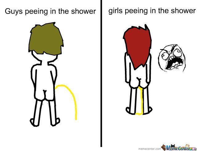Peeing in the shower picture