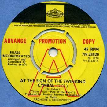 Sign of the swinging cymbals