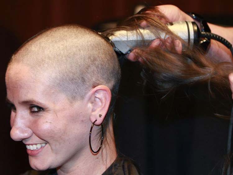 best of Gets shaved Woman head