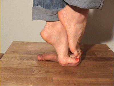 Mistress barefoot trampling