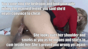 Wife cheats creampie
