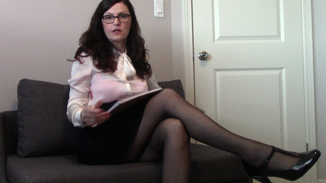 Brunette takes boots pantyhose