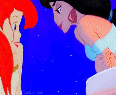 Lesbian mermaid cartoon