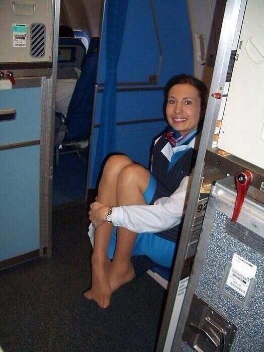 Gunner reccomend verena flight attendant pantyhose feet