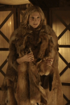 Sherry reccomend woman fur coat fucked two